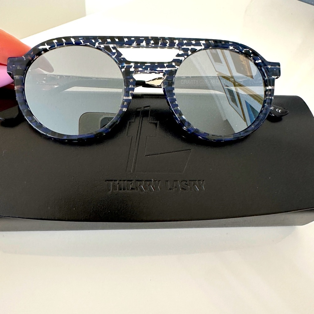 Thierry Lasry Blue Patterned Sunglasses